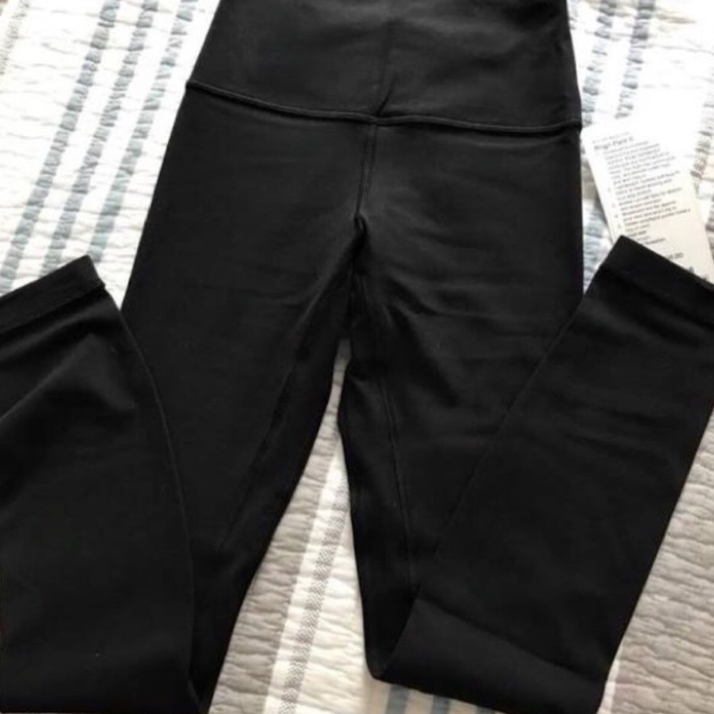 Black lululemon leggings size 4